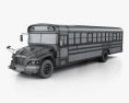 Blue Bird Vision School Bus 2014 3d model wire render