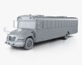 Blue Bird Vision School Bus 2015 3d model clay render