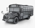 Blue Bird Vision Школьный автобус L1 2015 3D модель wire render