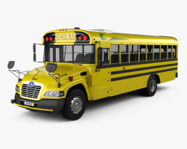 Blue Bird Vision Шкільний автобус L3 2015 3D модель