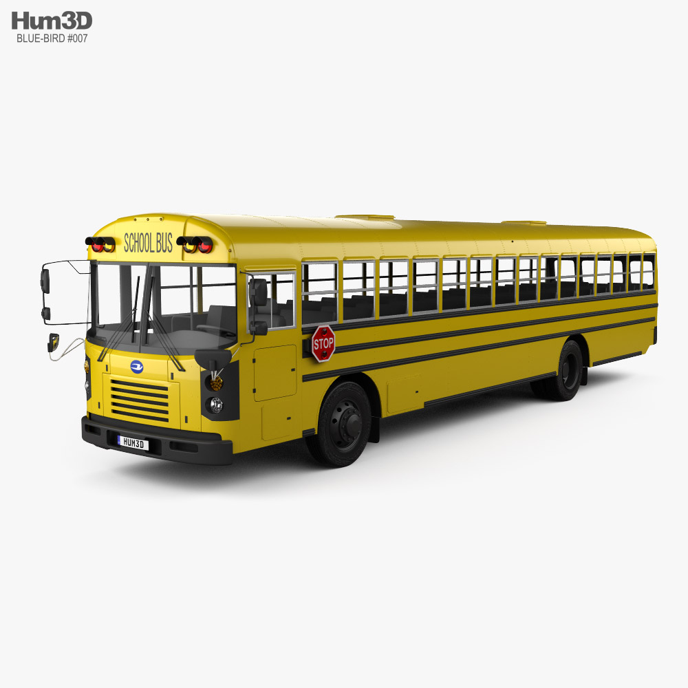 Blue Bird FE School Bus 2020 3D model