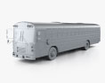 Blue Bird FE School Bus 2020 3d model clay render