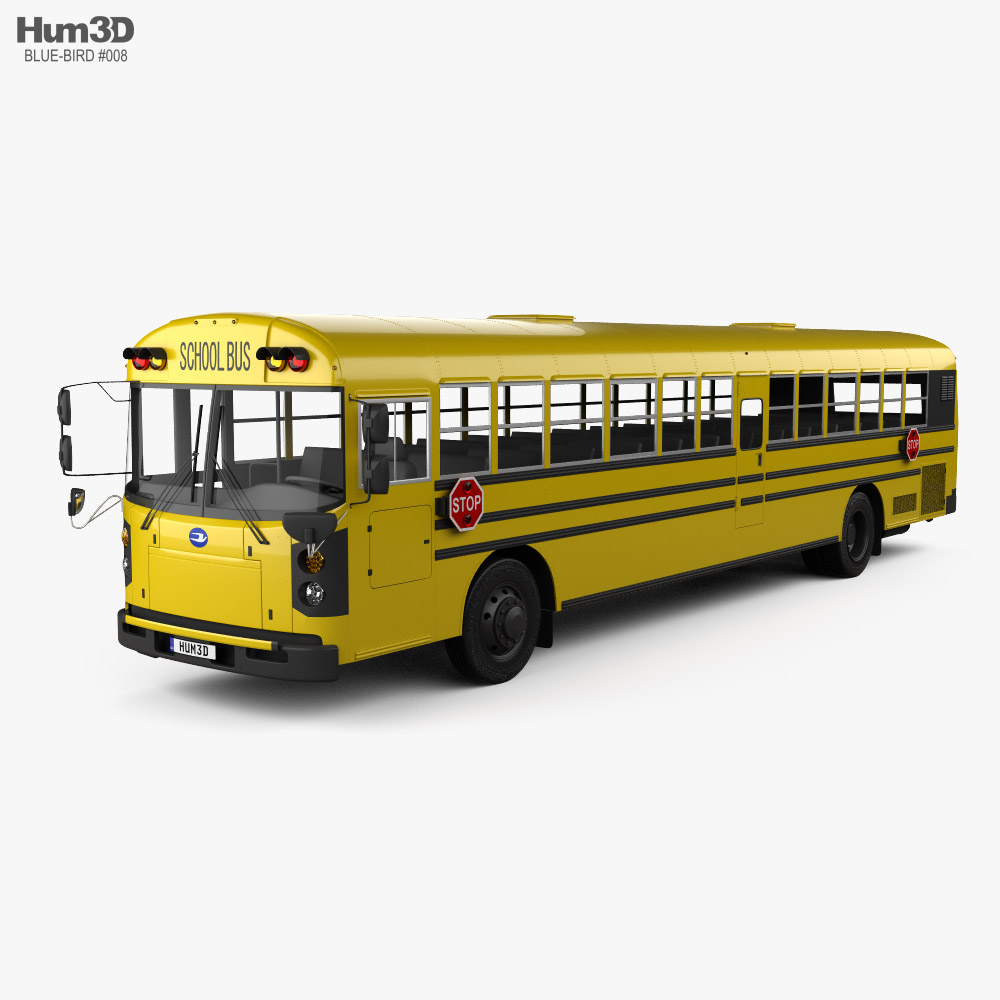 Blue Bird RE Scuolabus 2020 Modello 3D