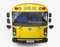 Blue Bird RE School Bus with HQ interior 2023 3d model front view