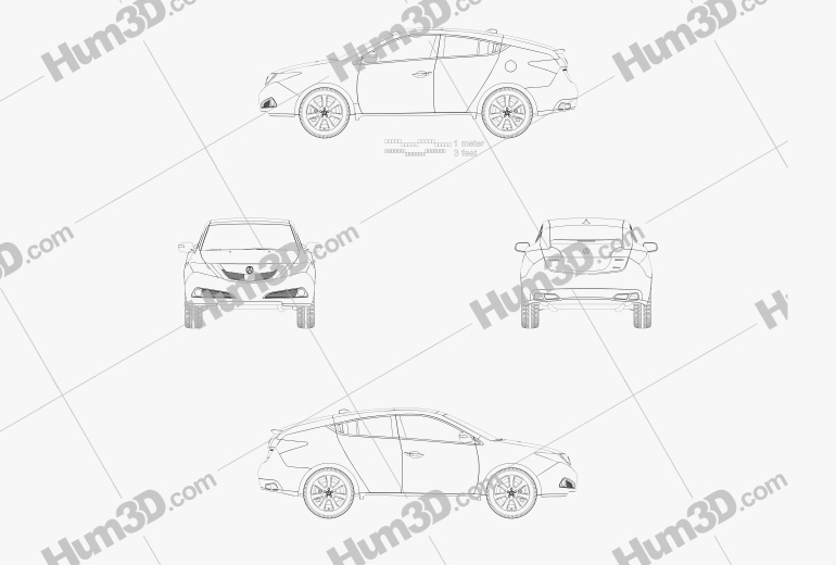 Acura ZDX 2012 設計図