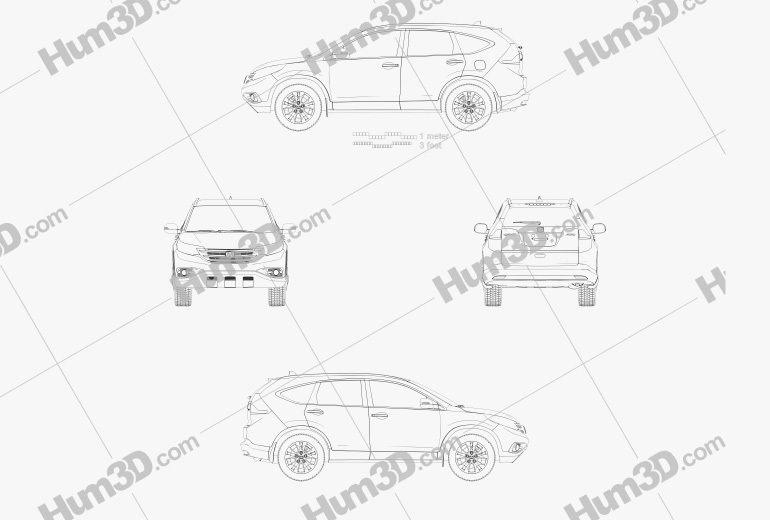 Honda CR-V 2012 設計図