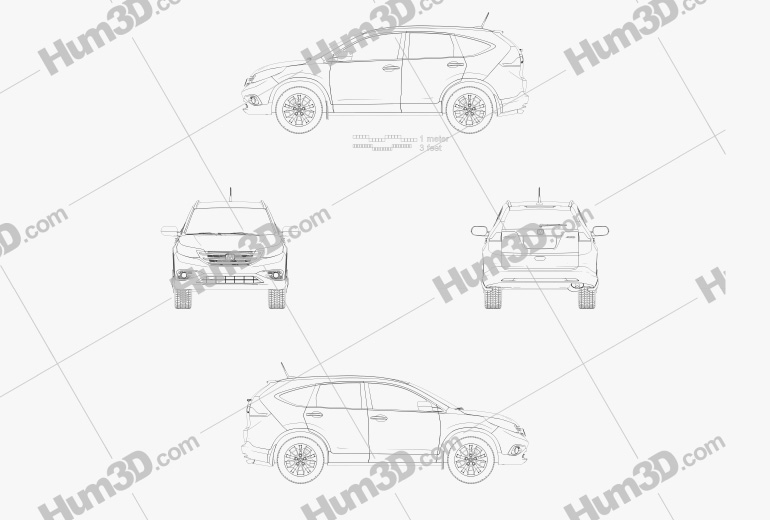 Honda CR-V EU 2015 Blueprint