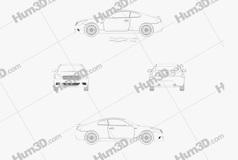 Infiniti Q60 (G37) Coupe 2012 Blueprint