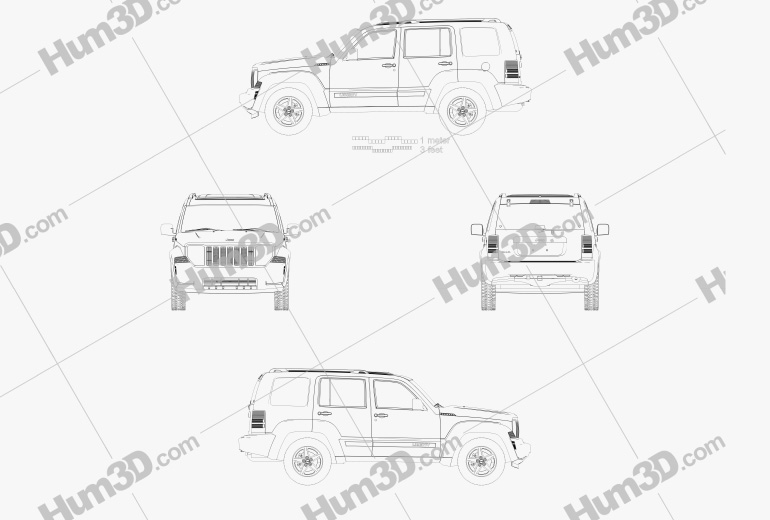 Jeep Liberty (Cherokee) 2013 Blueprint