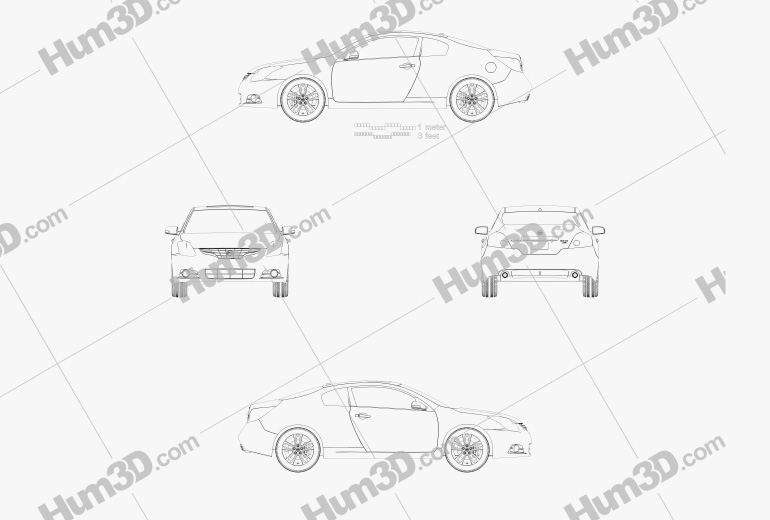 Nissan Altima クーペ 2012 設計図