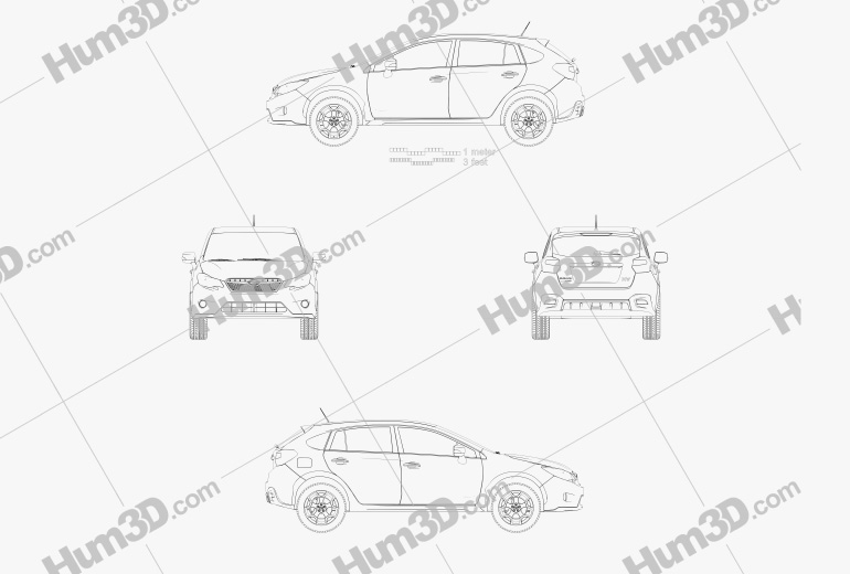 Subaru XV 2012 蓝图