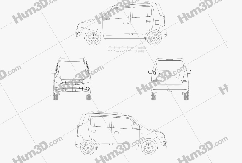 Suzuki (Maruti) Wagon R 2011 設計図