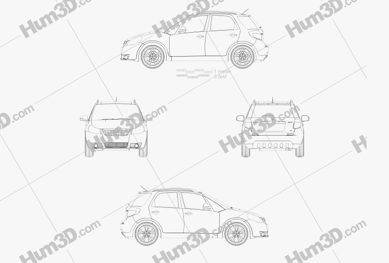 Suzuki (Maruti) SX4 hatchback 2012 Plan