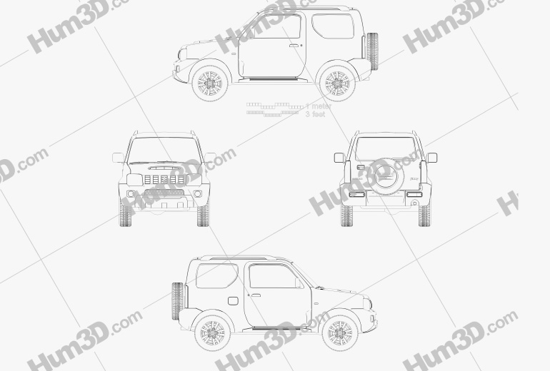 Suzuki Jimny 2016 Blueprint