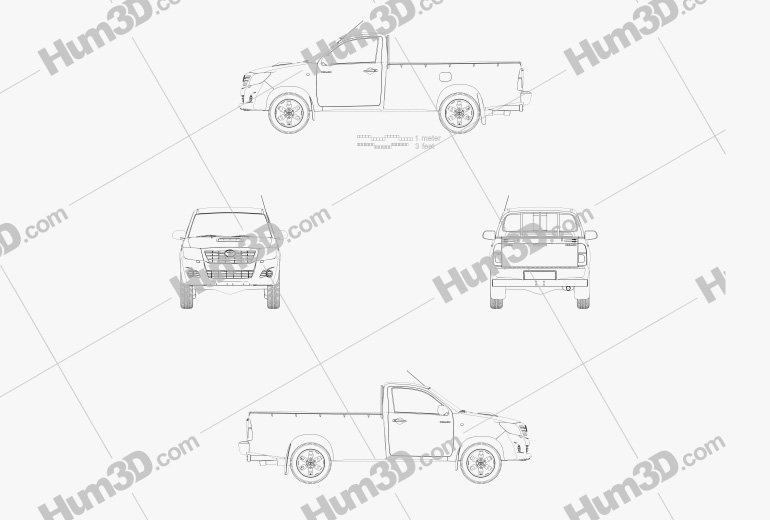 Toyota Hilux Regular Cab 2015 Blueprint