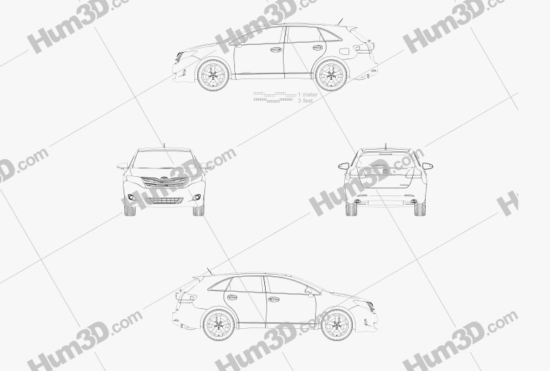 Toyota Venza 2012 設計図