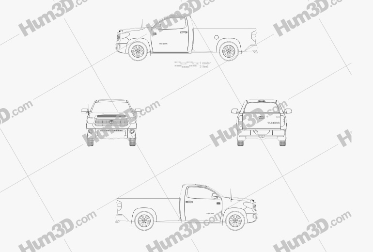 Toyota Tundra Single Max 2016 Blueprint