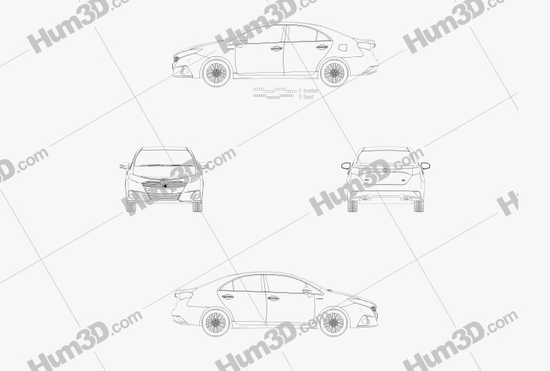 Toyota Sai G 2013 設計図