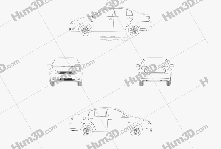 Volkswagen Polo Vivo sedan 2014 Blueprint