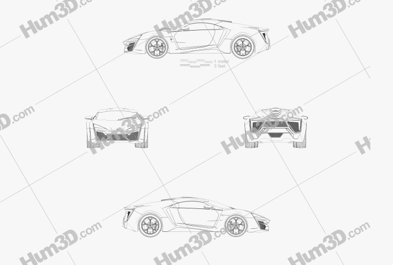 W Motors Lykan HyperSport 2012 Plan