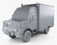 Bremach GR Ambulance Truck 1983 3d model clay render