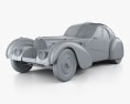 Bugatti Type 57SC Atlantic 1936 3D модель clay render