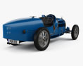 Bugatti Type 35 1924 3d model back view