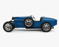 Bugatti Type 35 1924 3d model side view