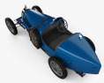 Bugatti Type 35 1924 3d model top view
