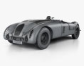 Bugatti Type 57G Tank 1936 3D 모델  wire render