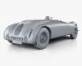 Bugatti Type 57G Tank 1936 3D 모델  clay render