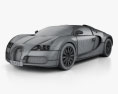 Bugatti Veyron 2011 3d model wire render