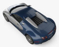 Bugatti Veyron 2011 3d model top view