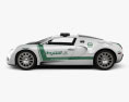 Bugatti Veyron Поліція Dubai 2015 3D модель side view