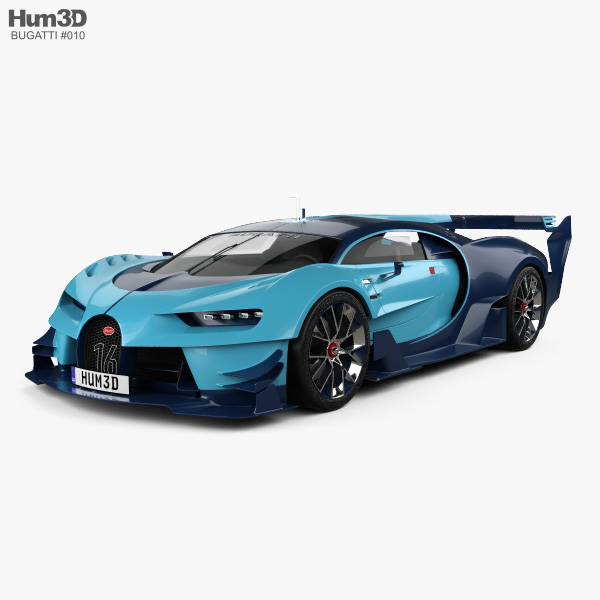Bugatti Vision Gran Turismo 2017 Modèle 3D
