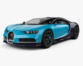 Bugatti Chiron 2020 3D 모델 