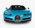 Bugatti Chiron 2020 3D模型 正面图