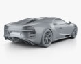 Bugatti Chiron 2020 3D 모델 
