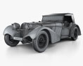 Bugatti 57SC Sports Tourer 1937 3d model wire render
