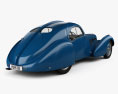 Bugatti Type 57SC Atlantic 인테리어 가 있는 1936 3D 모델  back view