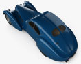 Bugatti Type 57SC Atlantic 带内饰 1936 3D模型 顶视图