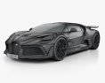 Bugatti Divo 2020 3d model wire render