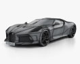 Bugatti La Voiture Noire 2021 Modelo 3D wire render