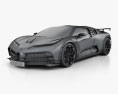 Bugatti Centodieci 2023 3D-Modell wire render