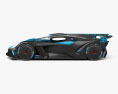 Bugatti Bolide 2024 3d model side view