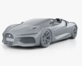 Bugatti W16 Mistral 2024 Modelo 3D clay render