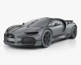 Bugatti Tourbillon 2024 3D模型 wire render