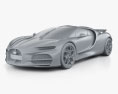 Bugatti Tourbillon 2024 3D 모델  clay render