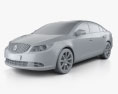Buick LaCrosse (Alpheon) 2013 3D 모델  clay render