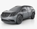 Buick Enclave 2015 3D 모델  wire render